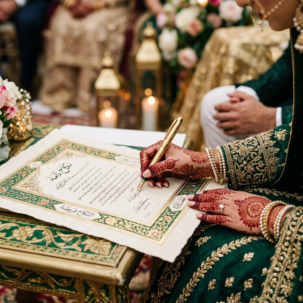 Nikah Ceremony signing